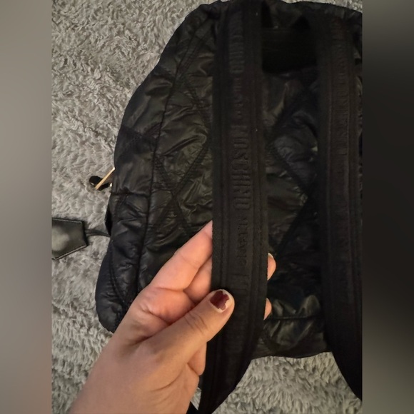 MOSCHINO Couture Black Quilted Nylon Backpack main image 10
